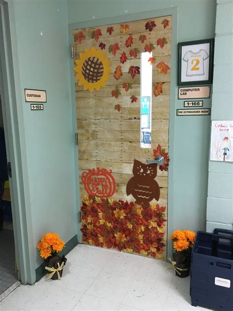 classroom fall door decorations|More.